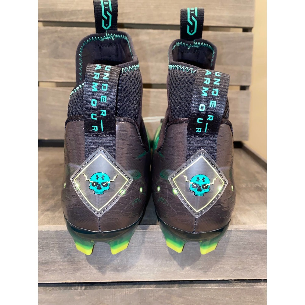 Under Armour UA Spotlight Lux MC 2.0 Football Cleats Sz 10.5 - Slime NWOB - Picture 5 of 9